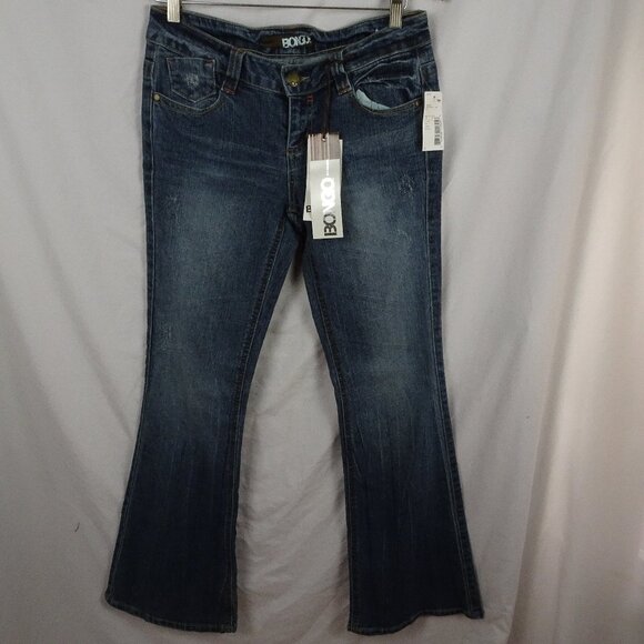 Y2K Vintage Sears Bongo Juniors Distress Jeans Size 9 - Picture 1 of 8